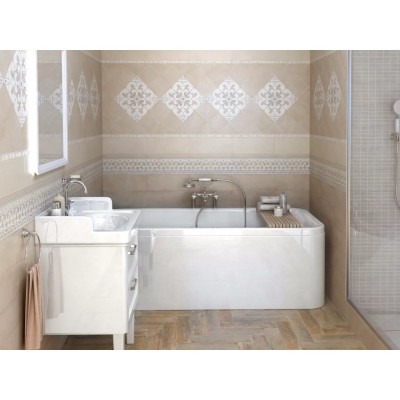 Плитка BLD023 Багет Пикарди серый 15*3