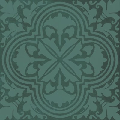 Плитка KMD3STA003BN Декор Фес зелёный тёмный глянцевый 15x15x0,77