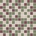 Мозаика KMD2MSM011MN Декор Темари мозаичный микс зелёный, бордовый, бежевый светлый матовый 29,8x29,8x0,35