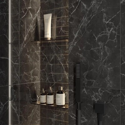 Плитка OBD004 Декор Коррер белый глянцевый 16x16x1,2