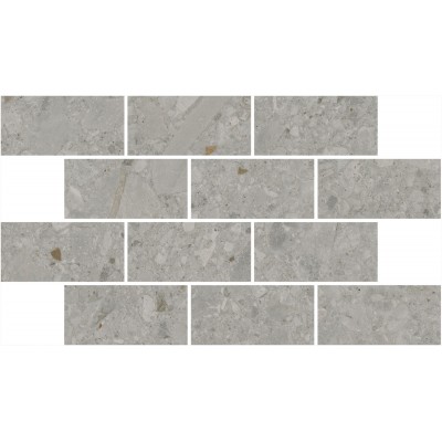 Мозаика DD606020/MM Декор Чеппо ди Гре мозаичный серый матовый обрезной 34,6x20x0,9