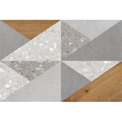 Плитка 9VI0164M Декор Vision Светло-серый 40x27