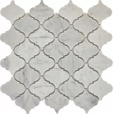 Мозаика PIX291 Dolomiti Bianco из мрамора полированная 74x74 305х315x8