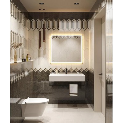 Плитка TOC003 Декор Бикуш грань глянцевый 9,8х9,8