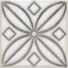 Керамогранит STG/A402/1266H Вставка Амальфи орнамент коричневый 9,8х9,8