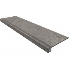 Ступени Комплект Ступень GB02 Gabbro 33x120 неполированная с бортиком + Подступенок 14.5x120