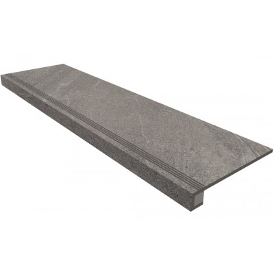 Ступени Комплект Ступень GB02 Gabbro 33x120 неполированная с бортиком + Подступенок 14.5x120