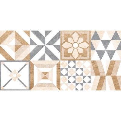 Плитка GT129VG Marmaris Белый пэчворк 50x25