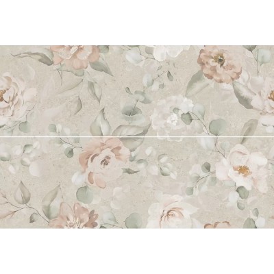 Плитка AZ/B051/2x/14059R Панно Риккарди 2 бежевый матовый обрезной 80x120