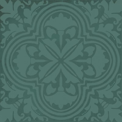 Плитка KMD3STA003BN Декор Фес зелёный тёмный глянцевый 15x15x0,77