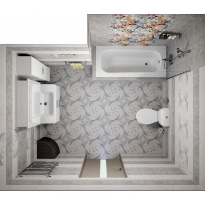 Плитка 1045-0126 Лофт Стайл светло-серая 25х45