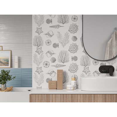 Плитка Monocolor sugar white белый 01 25x60