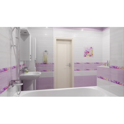 Плитка Бордюр стеклянный Monocolor Ral 4005 2х40