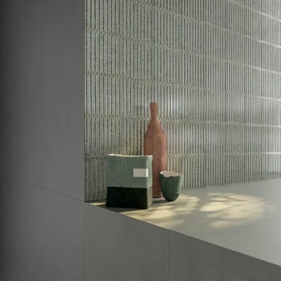 Плитка KMD2SOB001BN Декор чипсет Далия зелёный светлый глянцевый 20x20x0,95