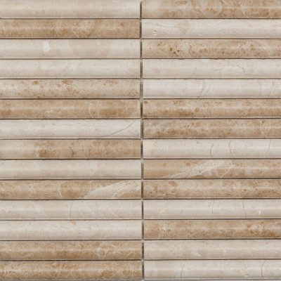 Мозаика PIX346 Capuccino, Convex матовая 20х151 300х305х12