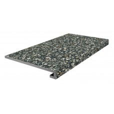 Ступени KM6060G0021RGCF Ступень фронтальная клееная Бричиола чёрный матовый обрезной 33x60x0,9