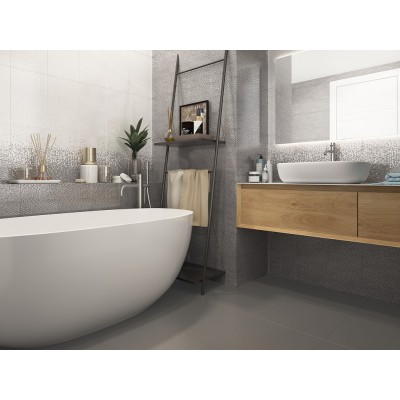 Плитка 010100001090 Лейла серый низ 03 25х40