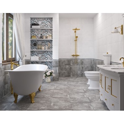 Керамогранит ADOBE Gales Decor White Mate 20x20