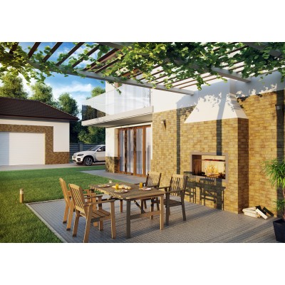 Клинкерная плитка Dakota USA elewacja rustykalna 245x65x6.5