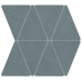 Мозаика A7CS Boost Natural Cobalt Mosaico Rhombus 36,7x33,8