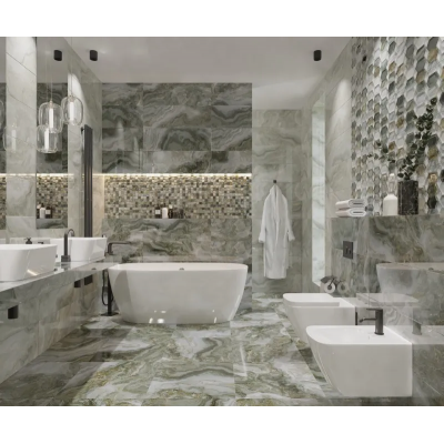 Плитка DG10-01 Hypnose Grey Decor 01 glossy 30x90