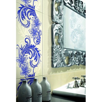 Плитка 1609-0001 Панно Азур Графит 50x90