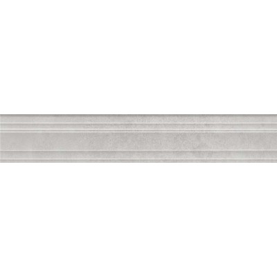 Плитка BLF016R Бордюр Багет Догана серый светлый матовый обрезной 40x7,3x2,7
