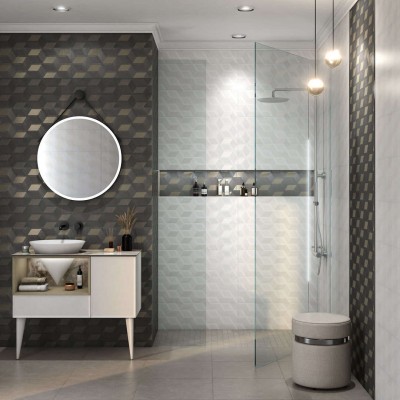 Плитка 12146R Морандо белый обрезной 25*75