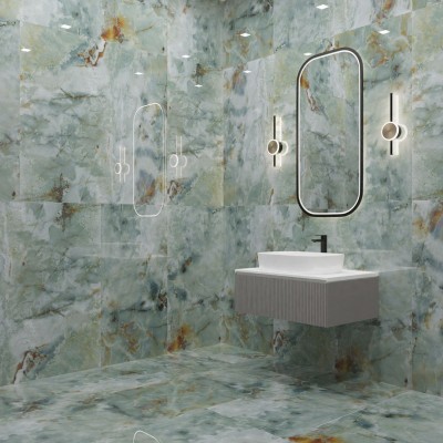 Керамогранит N12047 Nero Rock Polished 60x120