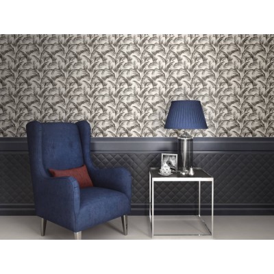 Плитка SPA024R Бордюр Тропикаль чёрный обрезной 30х2,5