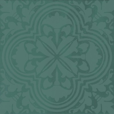 Плитка KMD3STA003BN Декор Фес зелёный тёмный глянцевый 15x15x0,77