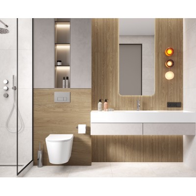 Плитка LP3090B0131R Gio deco marrone матовый обрезной 30x89,5