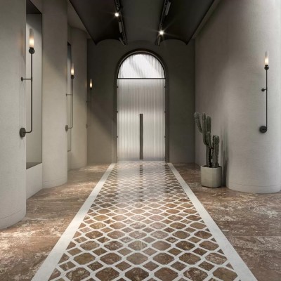 Керамогранит SG850490R/8BT Плинтус Риальто дымчатый матовый обрезной 80x9,5x0,9