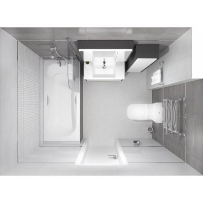 Плитка 34017 Depo узор голубой 25х50