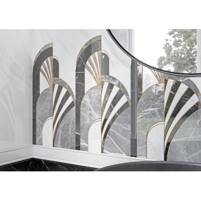 Плитка Noir white 25х60