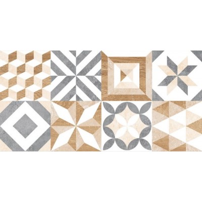 Плитка GT129VG Marmaris Белый пэчворк 50x25