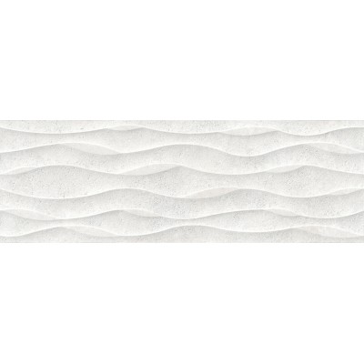 Плитка 40307 Ground White Decor/33,3X100X0,98/R 33,3x100