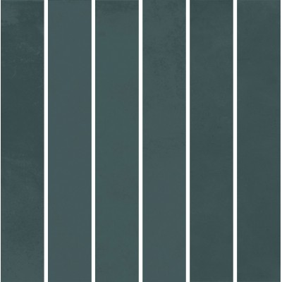 Плитка KMD2MSM006BN Декор Фес мозаичный бирюзовый тёмный глянцевый 15x15x0,77