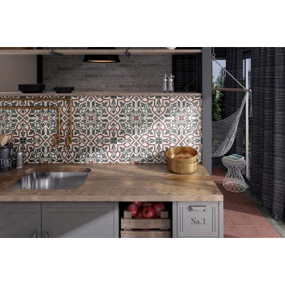 Керамогранит 24416 Art Nouveau Padua Black 20х20