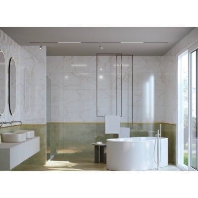 Керамогранит 16880 Wonder белый ректификат 44,8x89,8