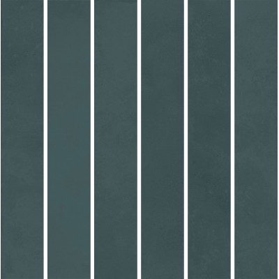 Плитка KMD2MSM006BN Декор Фес мозаичный бирюзовый тёмный глянцевый 15x15x0,77