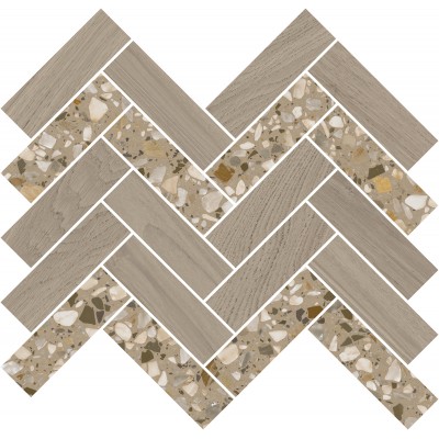 Мозаика T042/SG5269 Монтиони мозаичный коричневый светлый 34x35,5
