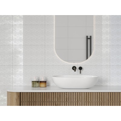 Плитка 010100001569 Спин белый низ 03 25x40