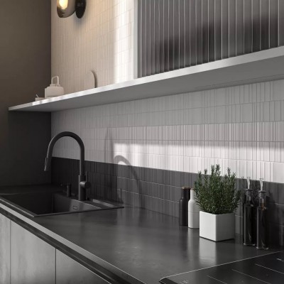 Плитка KM0715B0031N Касба зелёный матовый структура 7,4x15x0,82