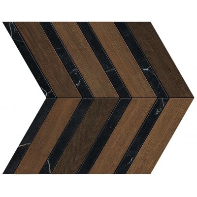 Мозаика AOYI Heartwood Moka Marble Chevron 29,4x28,7