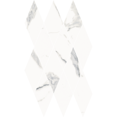 Мозаика 620110000202 Stellaris Statuario White Mosaico Diamond Lux 28x48