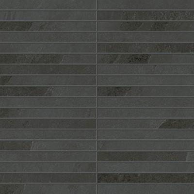 Мозаика 610110001035 Ardesia Black Mosaico Strip 30x30