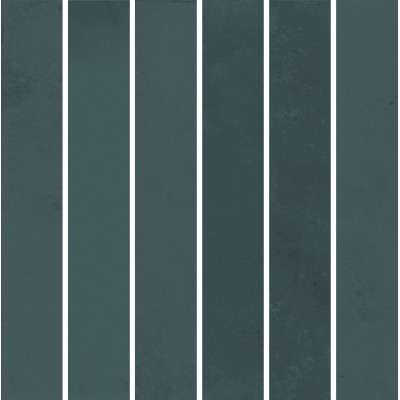 Плитка KMD2MSM006BN Декор Фес мозаичный бирюзовый тёмный глянцевый 15x15x0,77