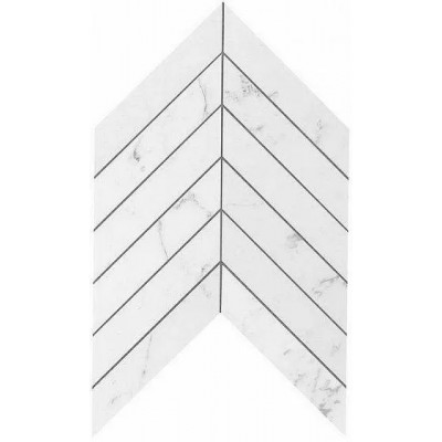 Плитка 9SCA Marvel Carrara Pure Chevron Wall 30,5X25