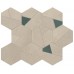Мозаика A0QO Boost Pro Cream Mosaico Hex Blue 25x28,5